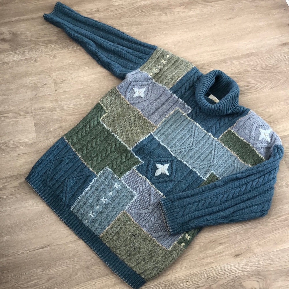 Vintage OS Turtleneck Handknitted Express Sweater